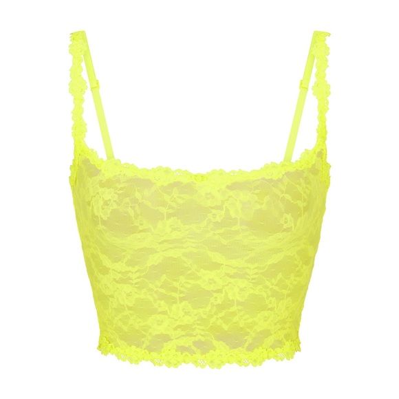 SKIMS Tops - 💛SKIMS STRETCH LACE YELLOW HIGHLIGHTER CAMI TANK TOP XXS
